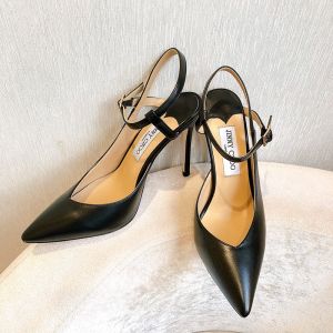 Jimmy Choo Fetto 100 Slingback Pumps Leather Black