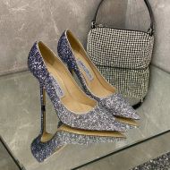 Jimmy Choo Love Pumps Women Glitter Degrade Fabric Blue/Grey