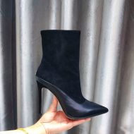 Jimmy Choo Mavie 105 Booties Suede And Nappa Leather Black